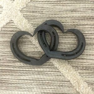 Intertwined Horseshoe Hearts